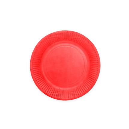 Feestbazaar Rode Bordjes 18cm (8st)