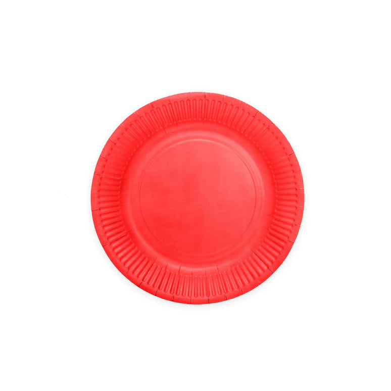 Feestbazaar Rode Bordjes 18cm (8st)
