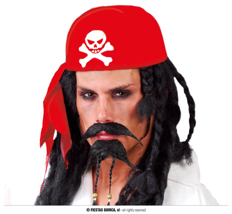 Feestbazaar Rode piratencap
