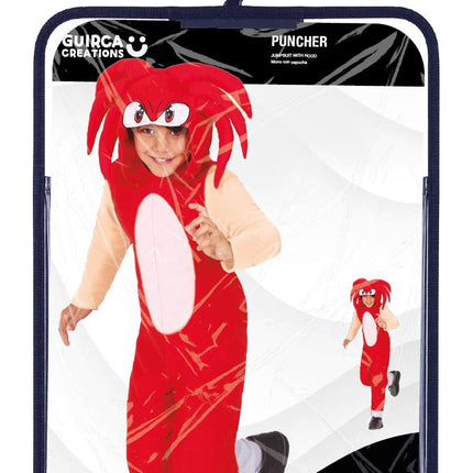 Feestbazaar Rode Sonic Knuckles Outfit Kind