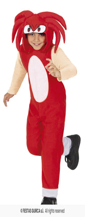 Feestbazaar Rode Sonic Knuckles Outfit Kind