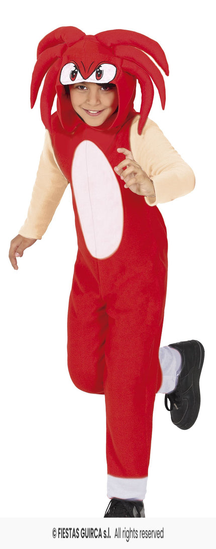 Feestbazaar Rode Sonic Knuckles Outfit Kind