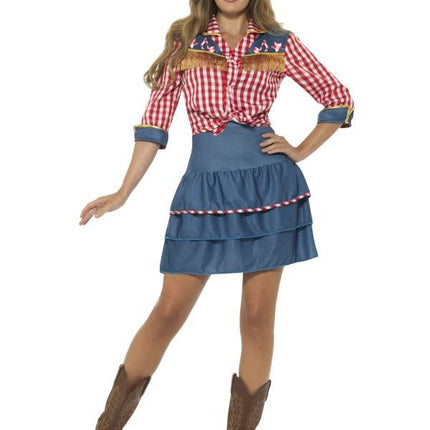 Feestbazaar Rodeo Doll Cowboy kostuum vrouwen