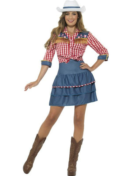Feestbazaar Rodeo Doll Cowboy kostuum vrouwen