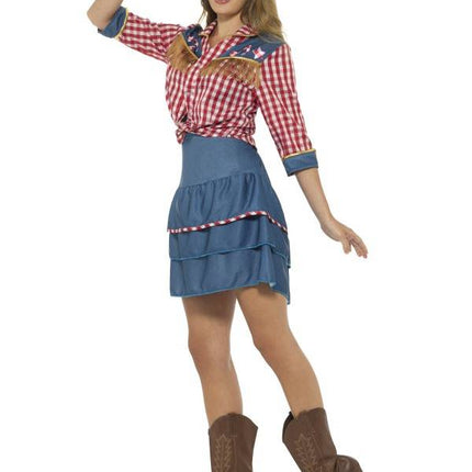 Feestbazaar Rodeo Doll Cowboy kostuum vrouwen