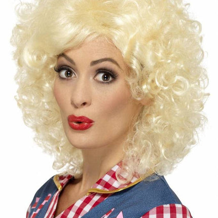 Feestbazaar Rodeo Doll pruik blond