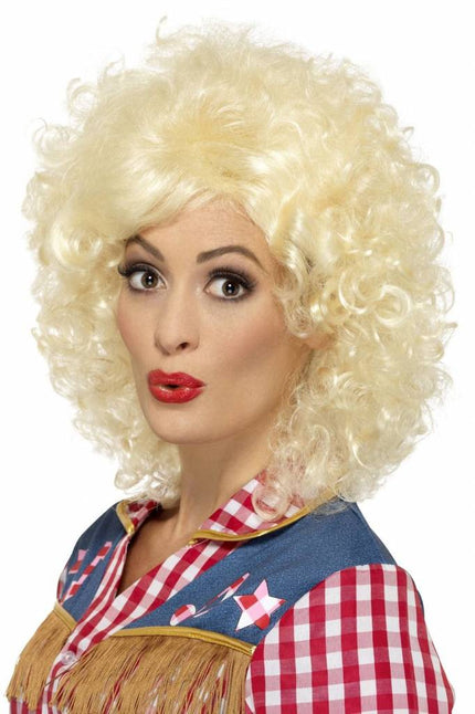 Feestbazaar Rodeo Doll pruik blond