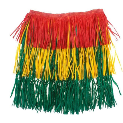 Feestbazaar Rok Hawaii Rood/Geel/Groen