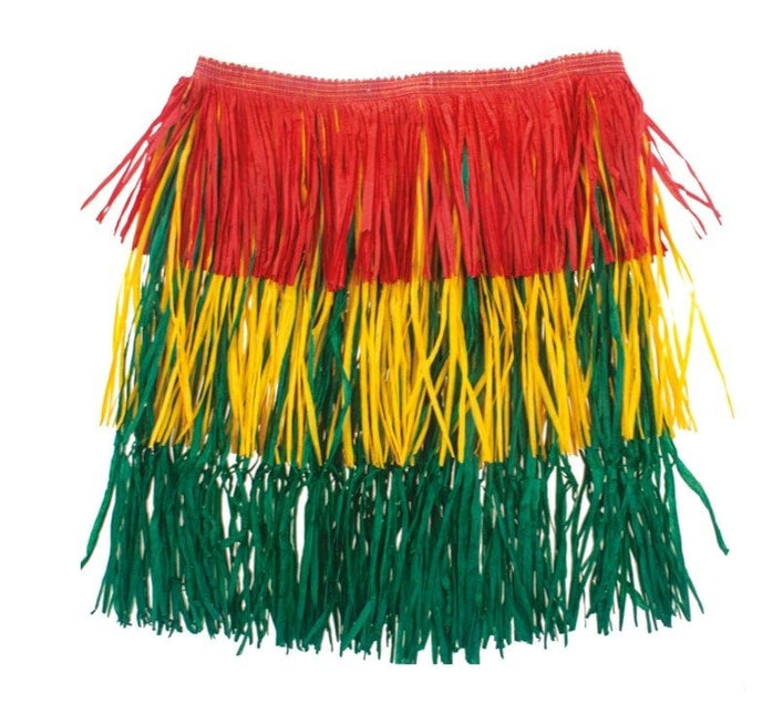 Feestbazaar Rok Hawaii Rood/Geel/Groen