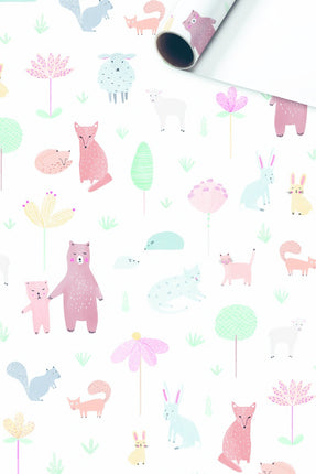 Feestbazaar Rol Cadeaupapier Bosdieren