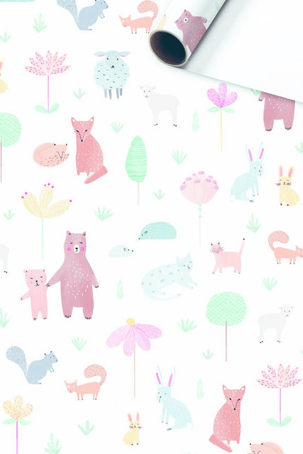 Feestbazaar Rol Cadeaupapier Bosdieren