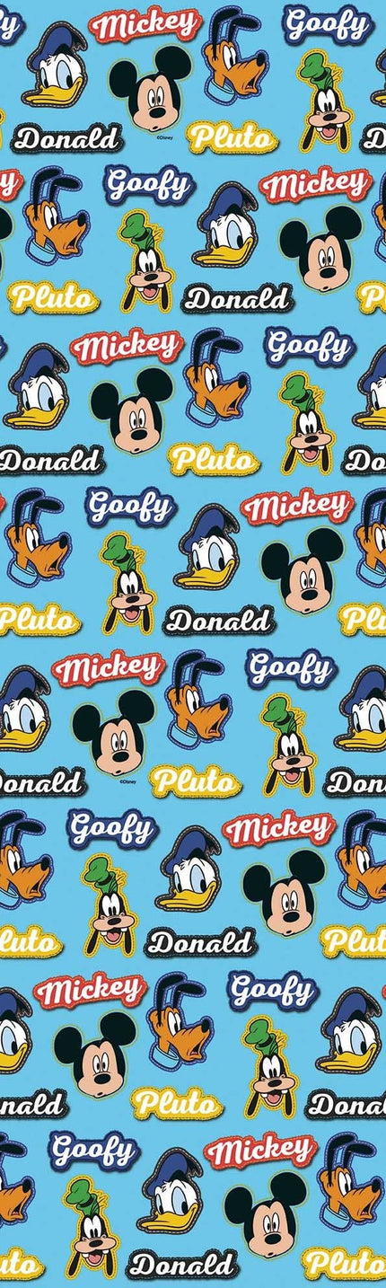 Feestbazaar Rol Cadeaupapier Disney Mickey Goofy Donald