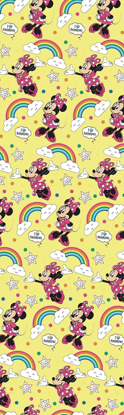 Feestbazaar Rol Cadeaupapier Geel Minnie Mouse