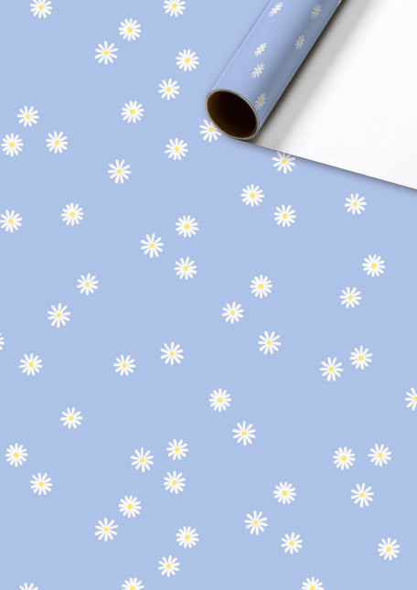 Feestbazaar Rol Cadeaupapier Madeliefjes