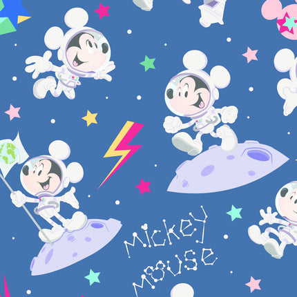 Feestbazaar Rol Cadeaupapier Mickey Mouse blauw