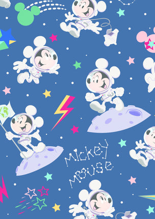 Feestbazaar Rol Cadeaupapier Mickey Mouse blauw
