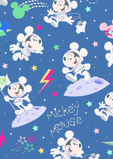 Feestbazaar Rol Cadeaupapier Mickey Mouse blauw