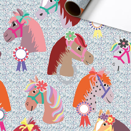Feestbazaar Rol Cadeaupapier Paarden