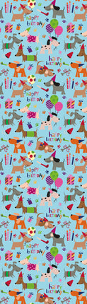 Feestbazaar Rol Inpakpapier Happy Birthday Dogs