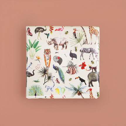 Feestbazaar Rol Inpakpapier Jungle Dieren en Planten