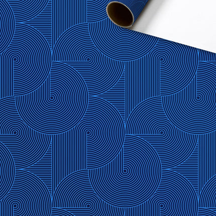 Feestbazaar Rol Inpakpapier Modern Blauw