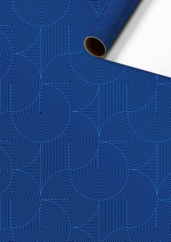 Feestbazaar Rol Inpakpapier Modern Blauw