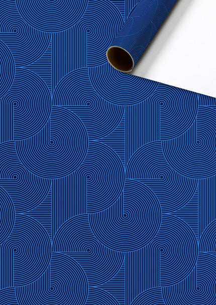 Feestbazaar Rol Inpakpapier Modern Blauw