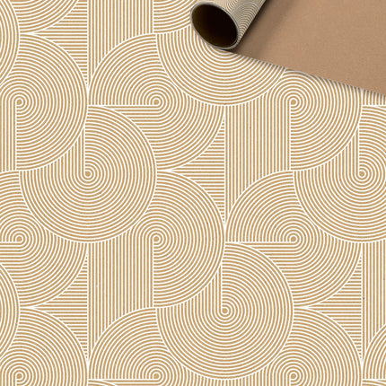 Feestbazaar Rol Inpakpapier Modern Bruin