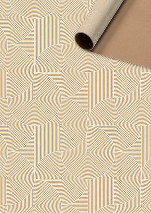 Feestbazaar Rol Inpakpapier Modern Bruin