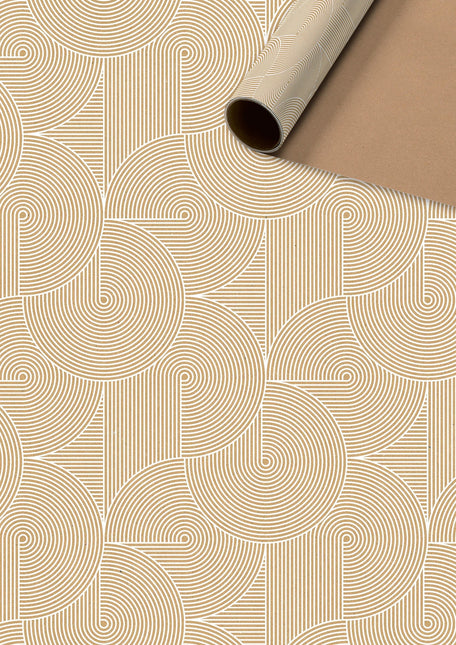 Feestbazaar Rol Inpakpapier Modern Bruin
