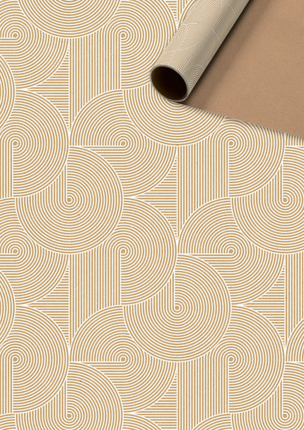 Feestbazaar Rol Inpakpapier Modern Bruin
