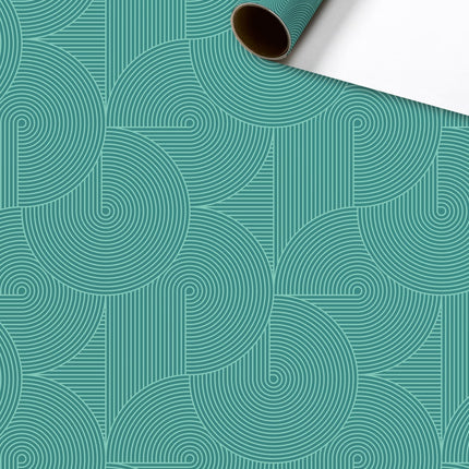 Feestbazaar Rol Inpakpapier Modern Groen