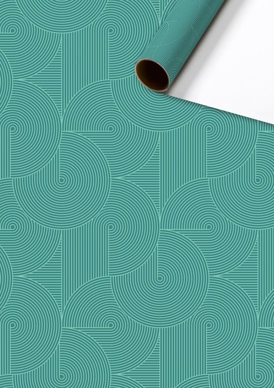 Feestbazaar Rol Inpakpapier Modern Groen