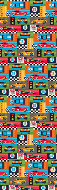 Feestbazaar Rol Inpakpapier Race Auto