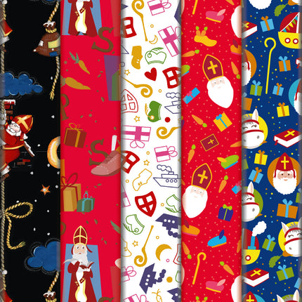 Feestbazaar Rol Inpakpapier Sinterklaas diverse dessins