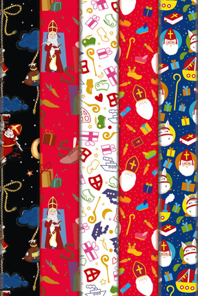 Feestbazaar Rol Inpakpapier Sinterklaas diverse dessins