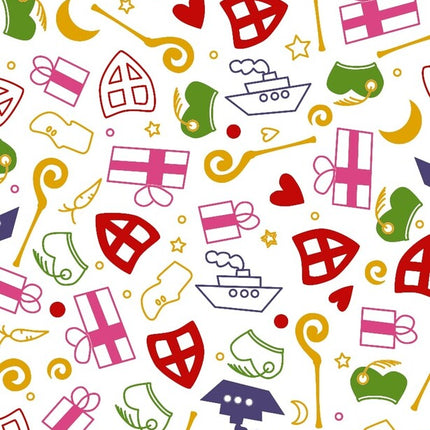 Feestbazaar Rol Inpakpapier Sinterklaas diverse dessins