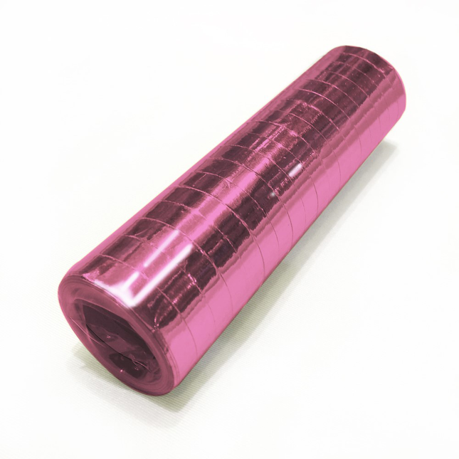 Feestbazaar Rol Metallic Licht Roze Serpentine (4m)