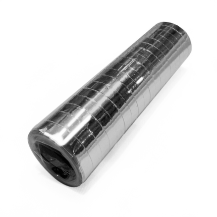Feestbazaar Rol Metallic Zwarte Serpentine (4m)