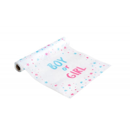 Feestbazaar Rol Tafelloper Boy Or Girl Gender Reveal (5m)