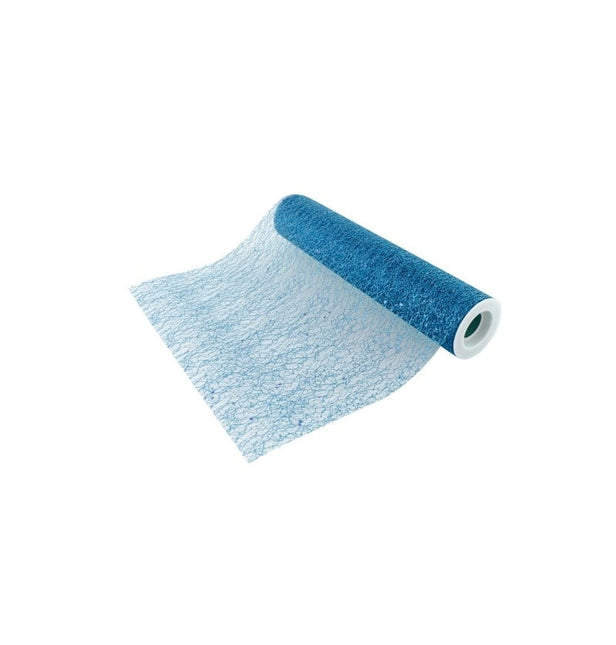 Feestbazaar Rol Tafelloper Glitter Blauw (5m)
