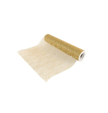 Feestbazaar Rol Tafelloper Goud Glitter (500x30cm)