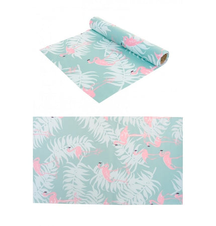Feestbazaar Rol Tafelloper Roze Flamingo (0,28x5m)