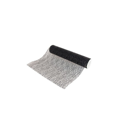Feestbazaar Rol Tafelloper Zwart Glitter (500x30cm)
