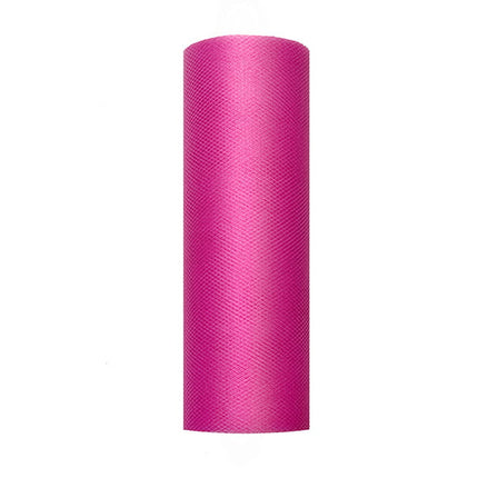 Feestbazaar Rol Tule Fuchsia (9m x 0.15m)