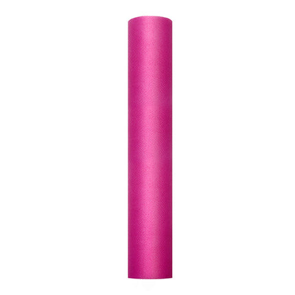 Feestbazaar Rol Tule Fuchsia (9m x 0.3m)