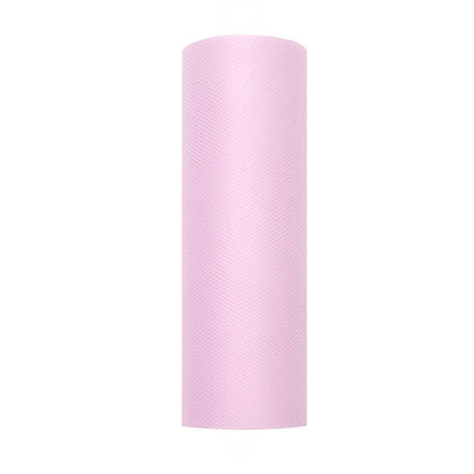 Feestbazaar Rol Tule Lichtroze (9m x 0.15m)
