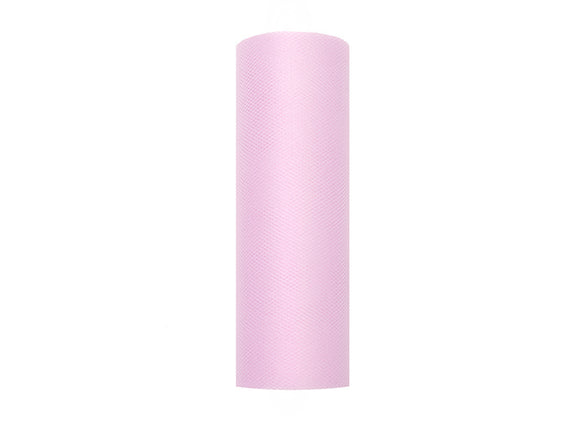 Feestbazaar Rol Tule Lichtroze (9m x 0.15m)