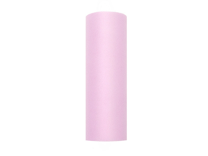 Feestbazaar Rol Tule Lichtroze (9m x 0.15m)
