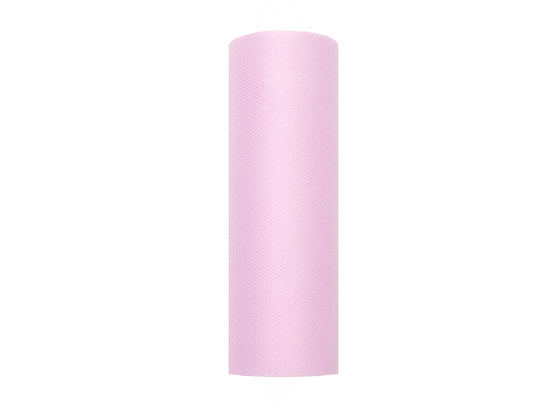 Feestbazaar Rol Tule Lichtroze (9m x 0.15m)
